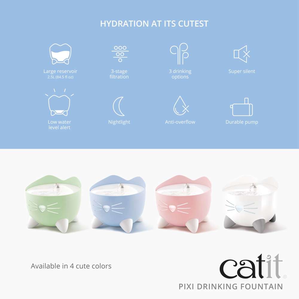 Catit PIXI Fountain 4 Colour Options