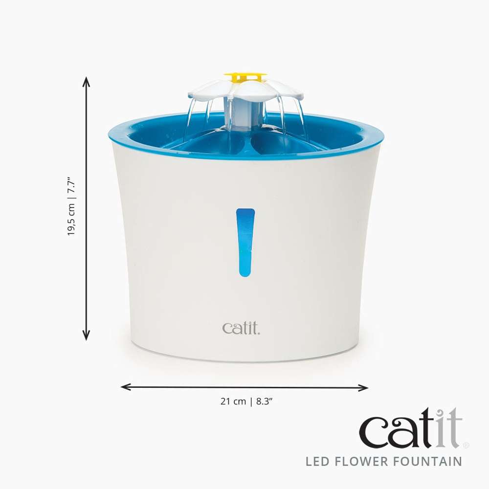 Catit LED Flower Water Drinking Fountain