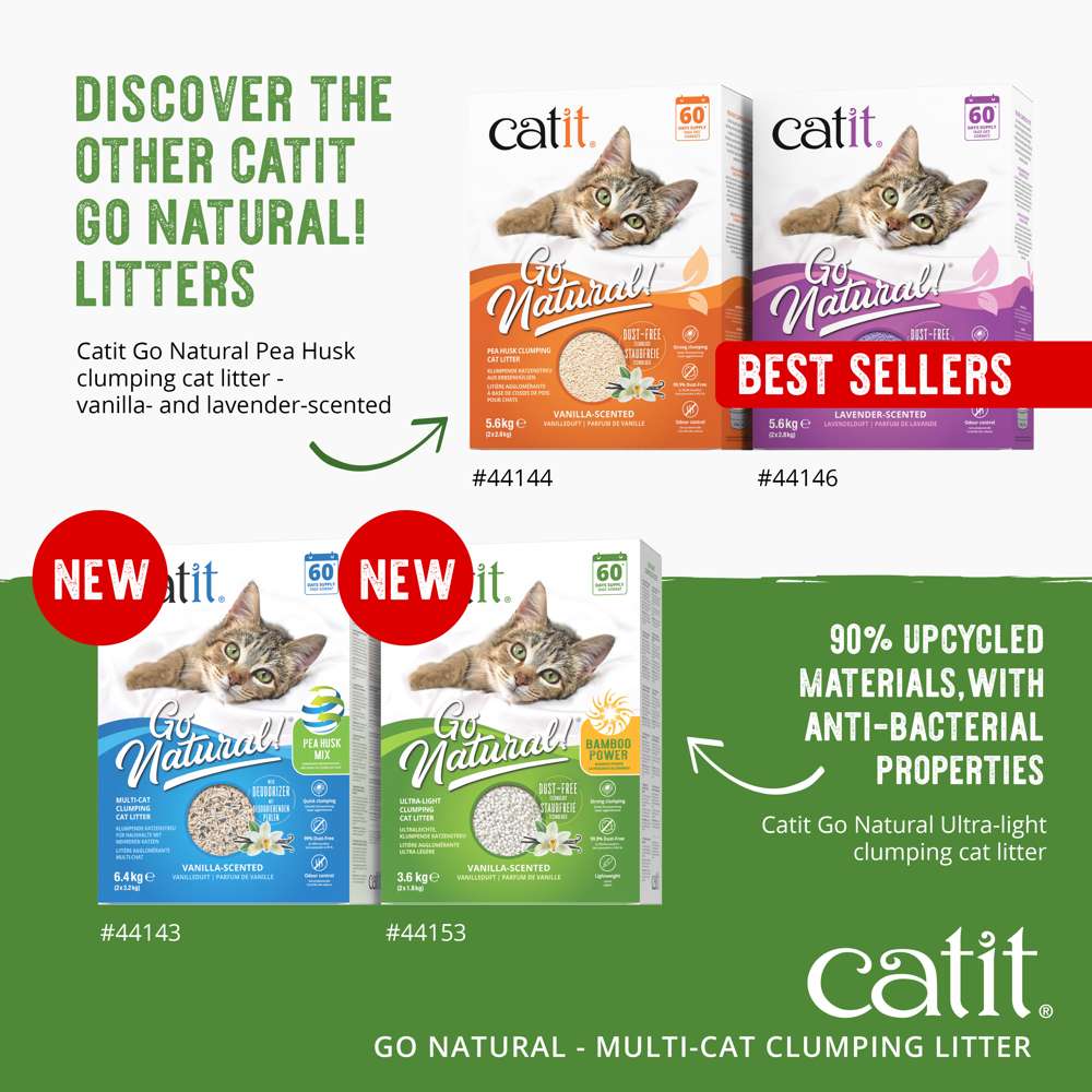 Catit Go Natural Vanilla Scented MultiCat Clumping Cat Litter