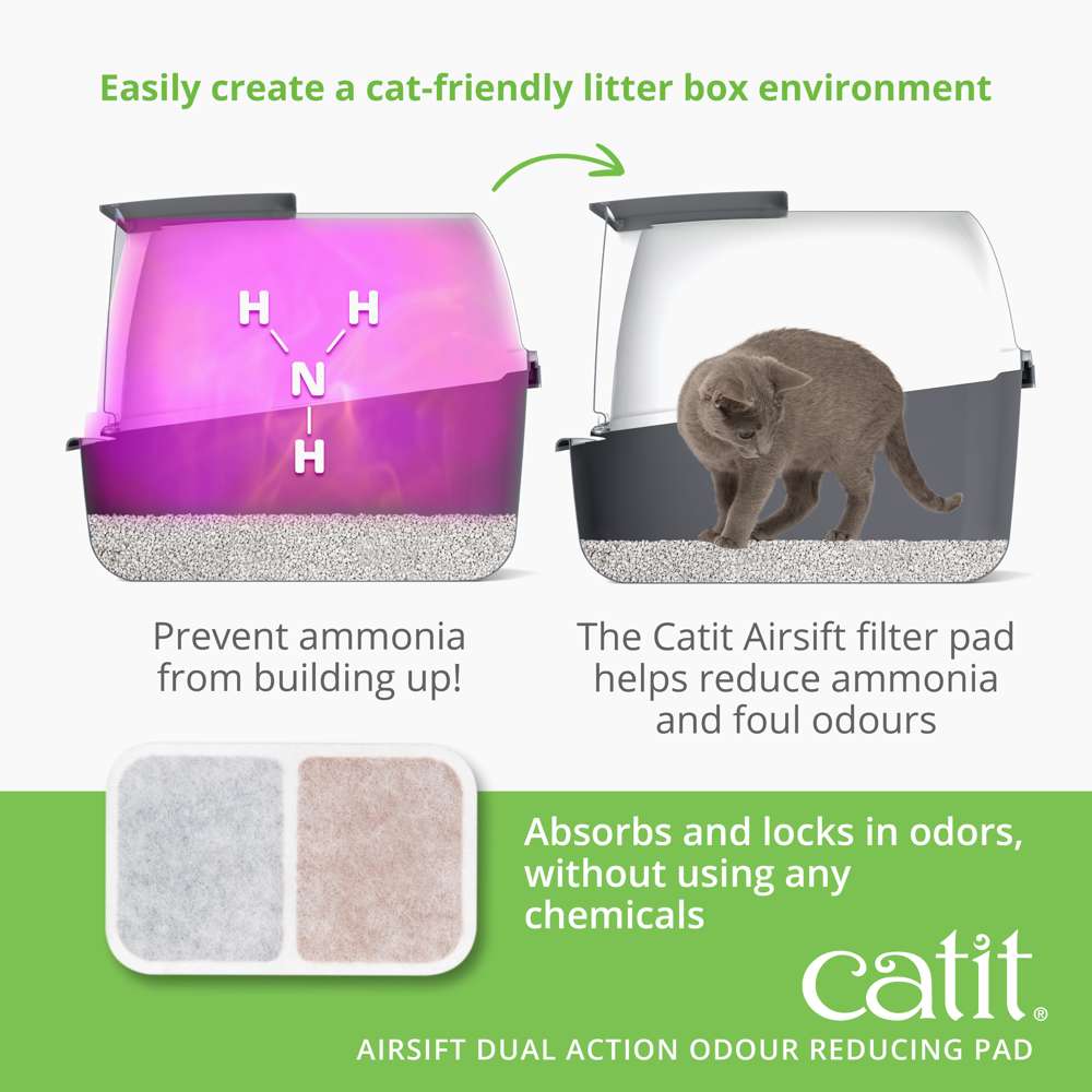 Catit Airsift Dual Action Odour Reducing Pads