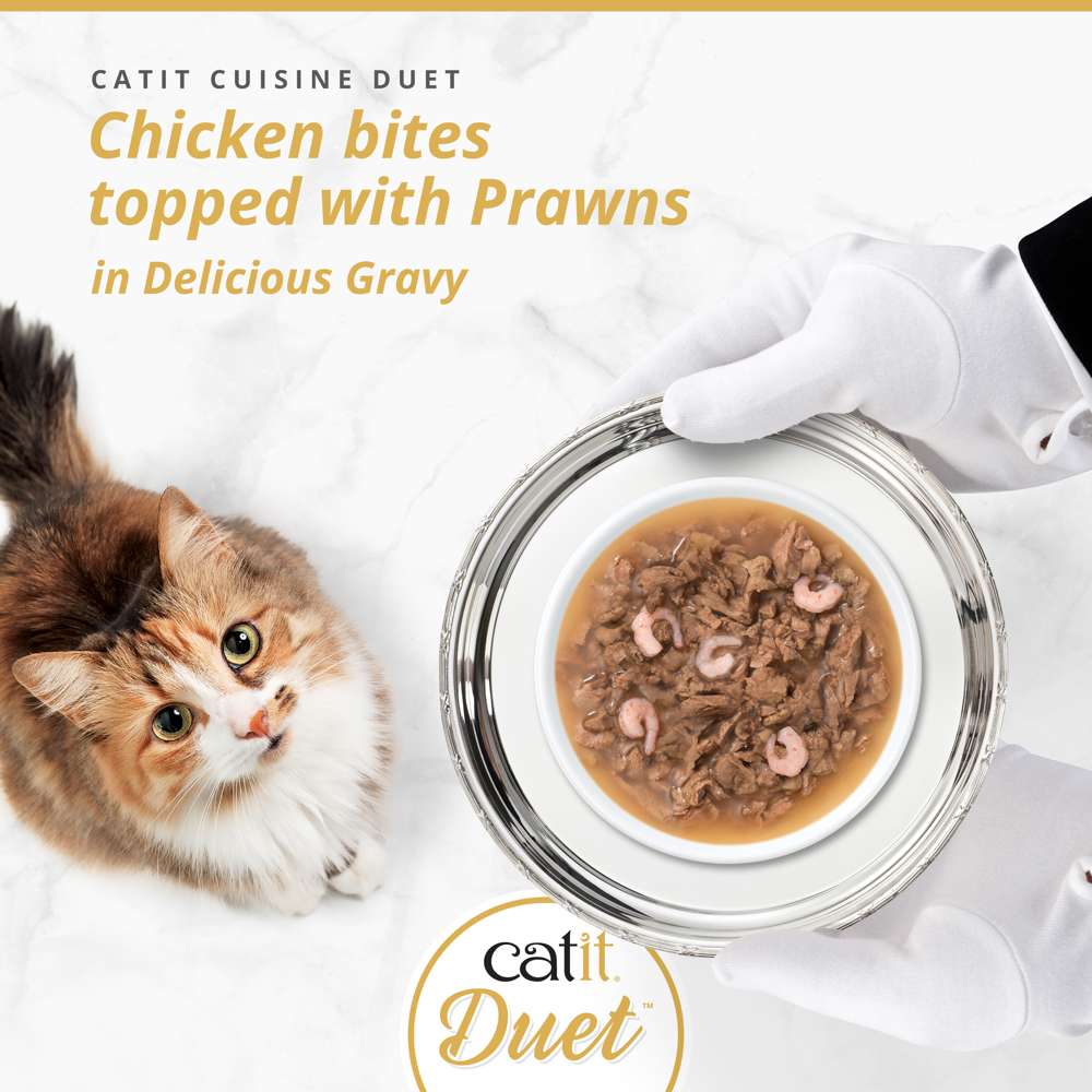 Catit Cuisine Duet – Meaty Bites with Toppings in Gravy