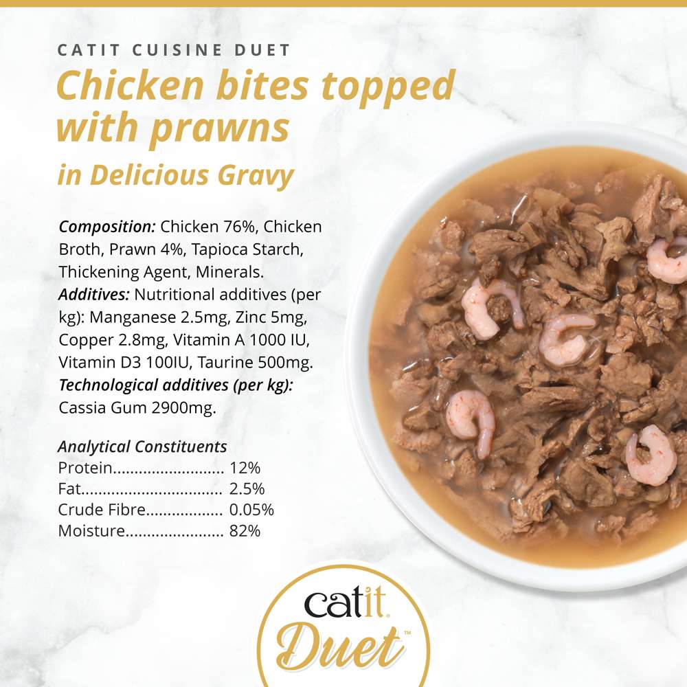 Catit Cuisine Duet – Meaty Bites with Toppings in Gravy