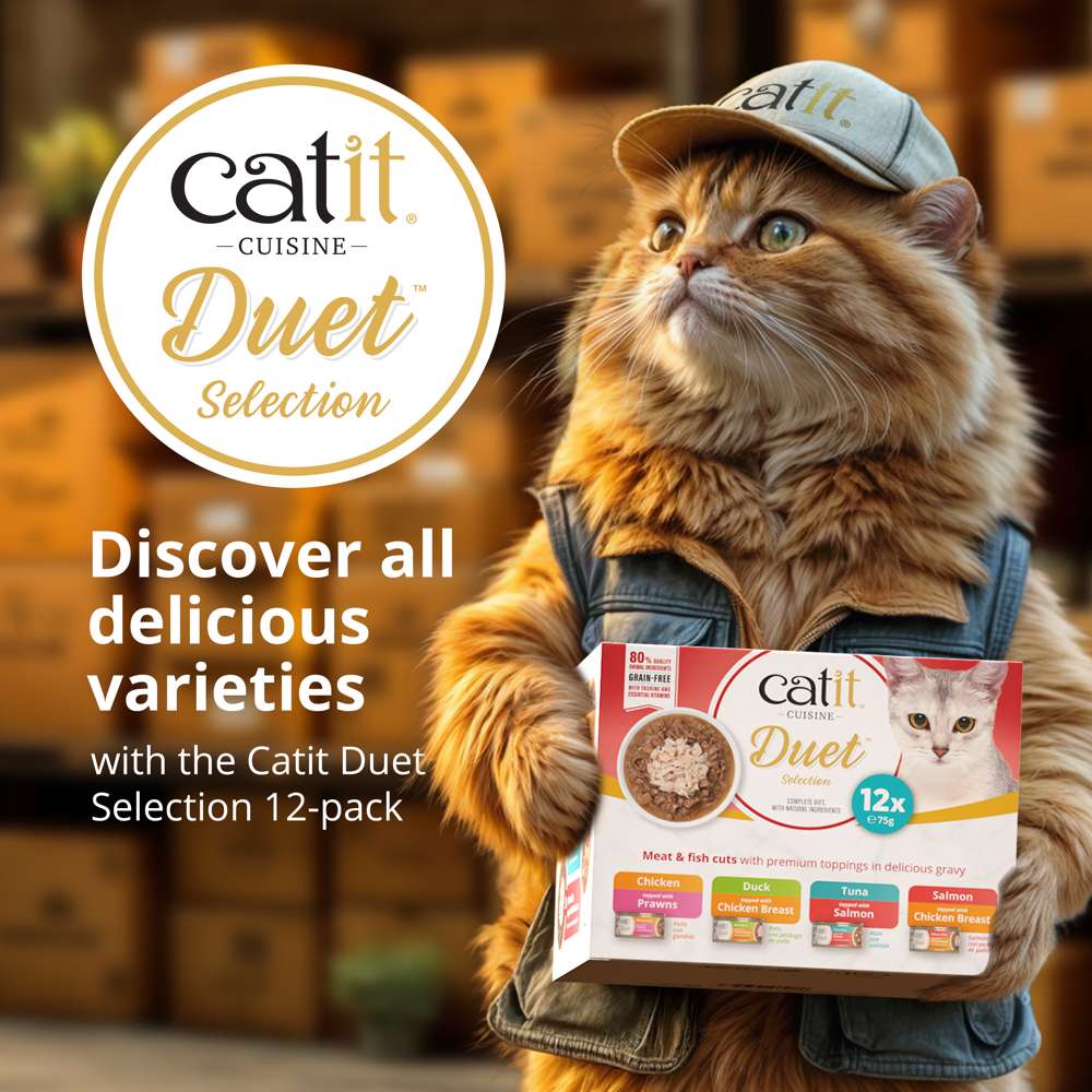 Catit Cuisine Duet – Meaty Bites with Toppings in Gravy