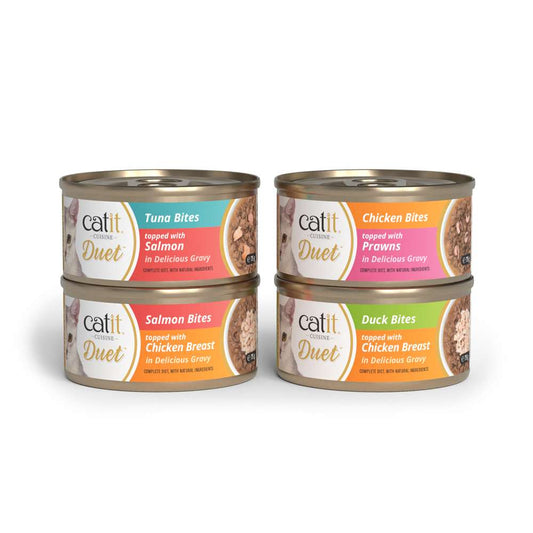 Catit Cuisine Duet – Meaty Bites with Toppings in Gravy