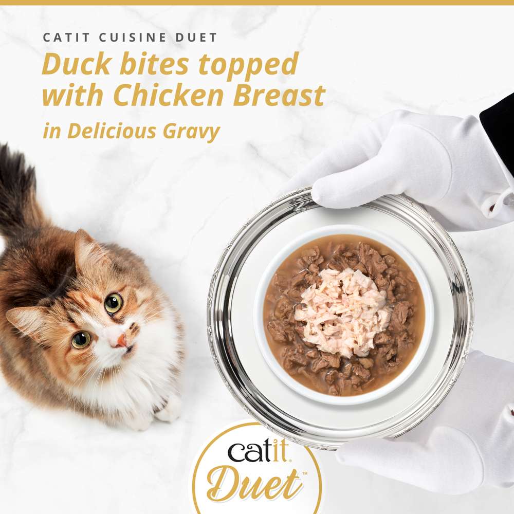 Catit Cuisine Duet – Meaty Bites with Toppings in Gravy