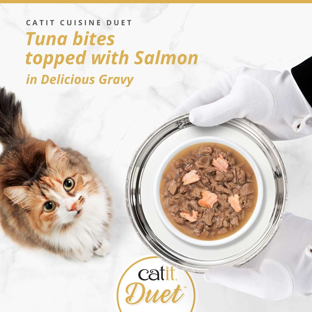 Catit Cuisine Duet – Meaty Bites with Toppings in Gravy