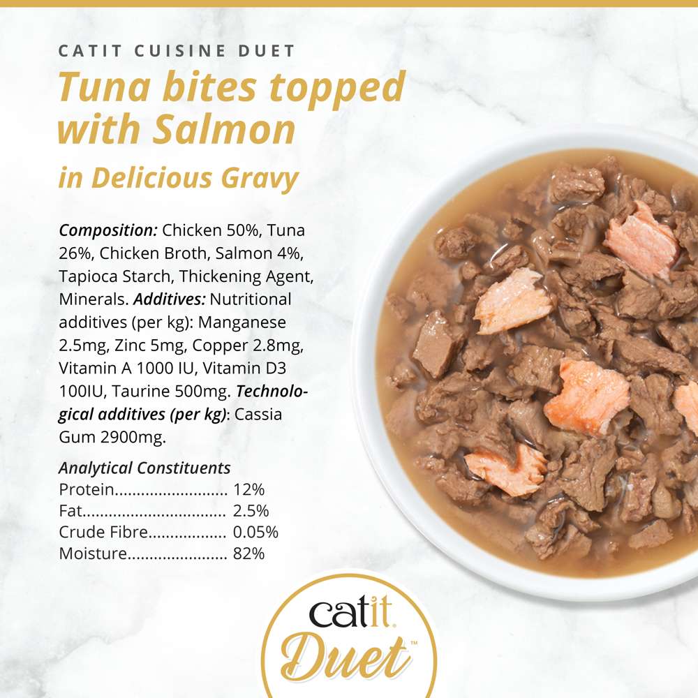 Catit Cuisine Duet – Meaty Bites with Toppings in Gravy