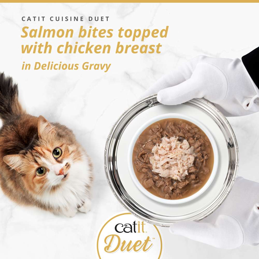 Catit Cuisine Duet – Meaty Bites with Toppings in Gravy