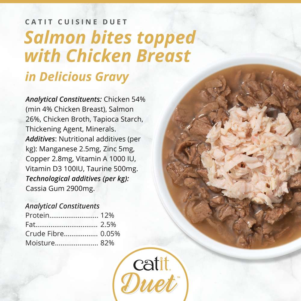 Catit Cuisine Duet – Meaty Bites with Toppings in Gravy