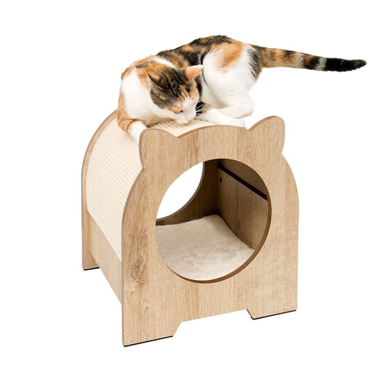 Catit Vesper Minou Cat Hideaway and Scratcher