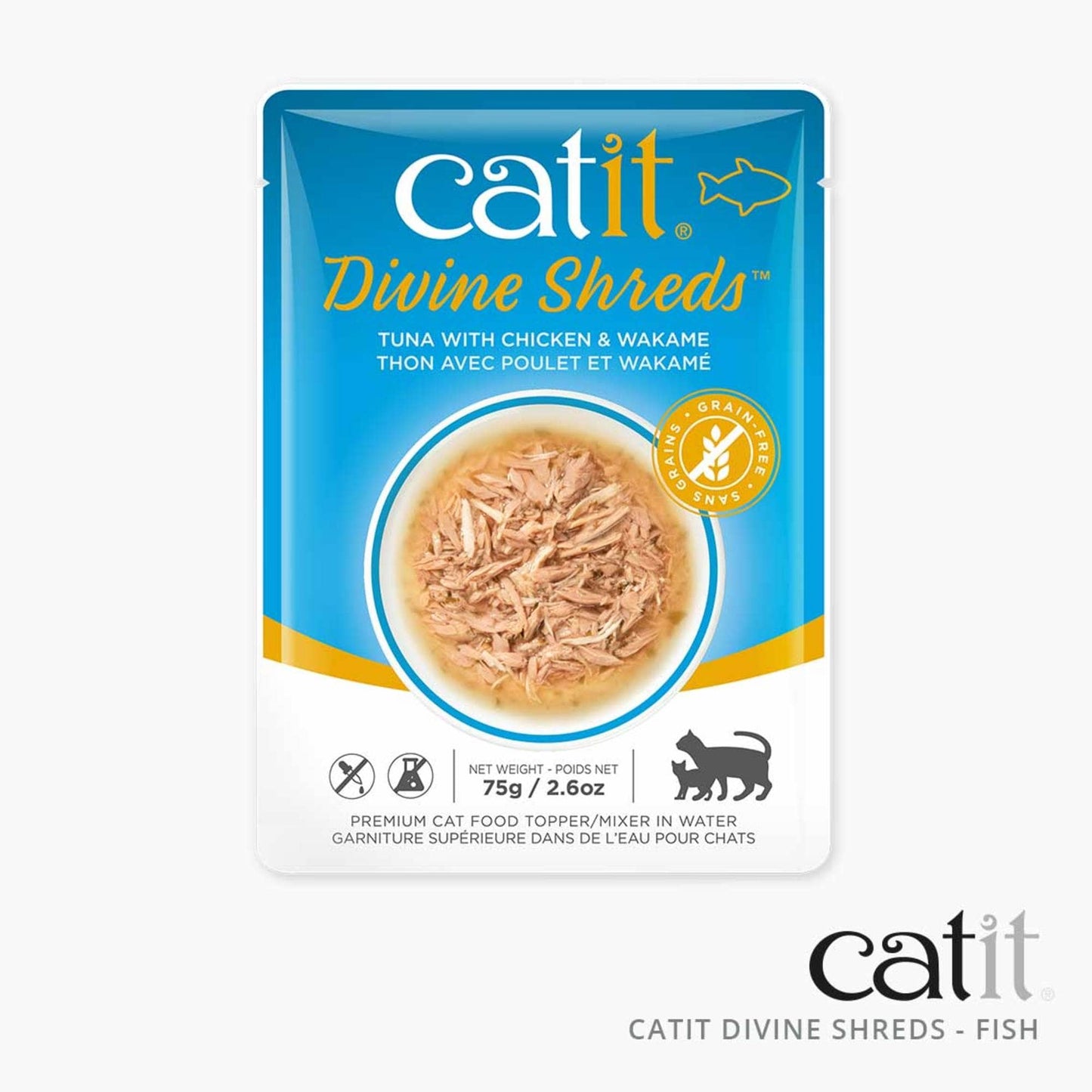 Catit Divine Shreds - Fish - 18 pack