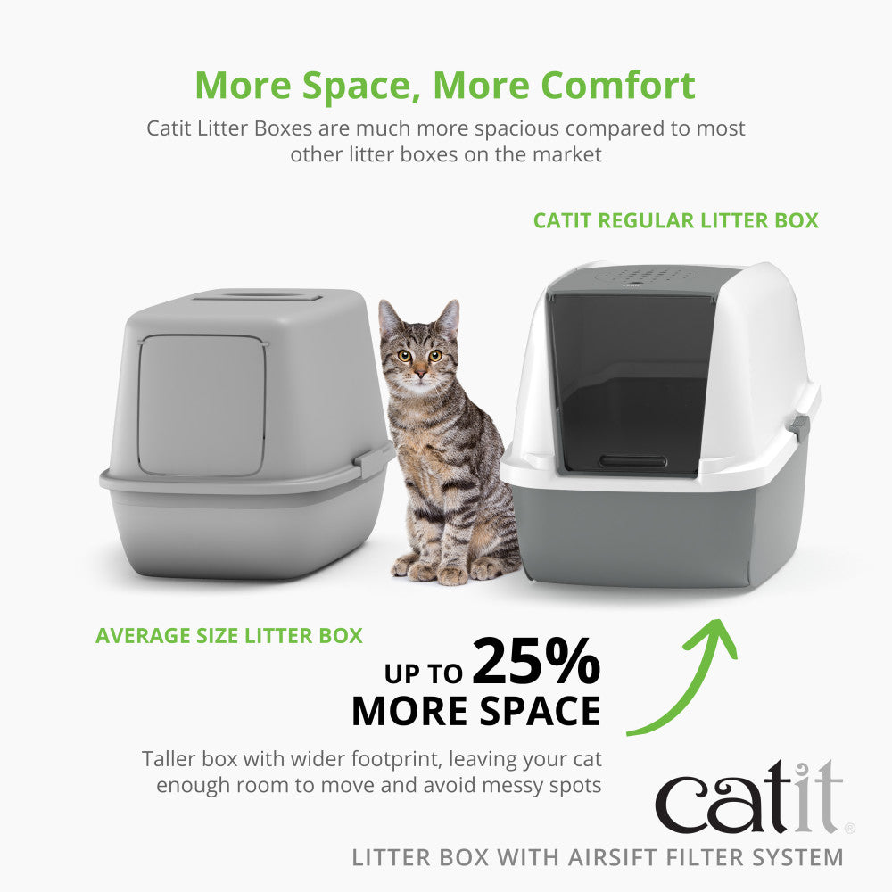 Catit Regular Hooded Litter Box with Airsift Filter System