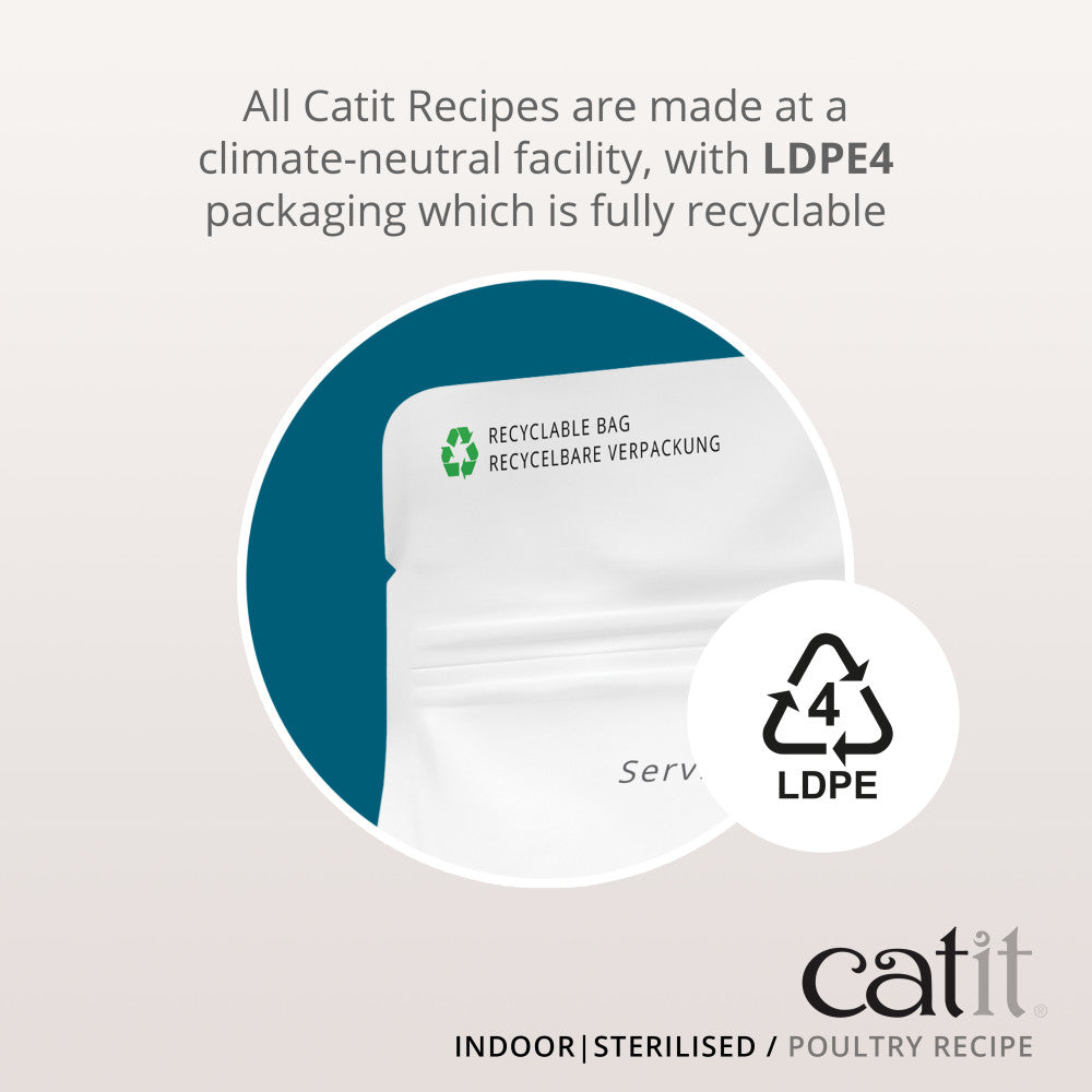 Catit Recipes Adult Indoor/Sterilised Poultry Recipe Cat Food