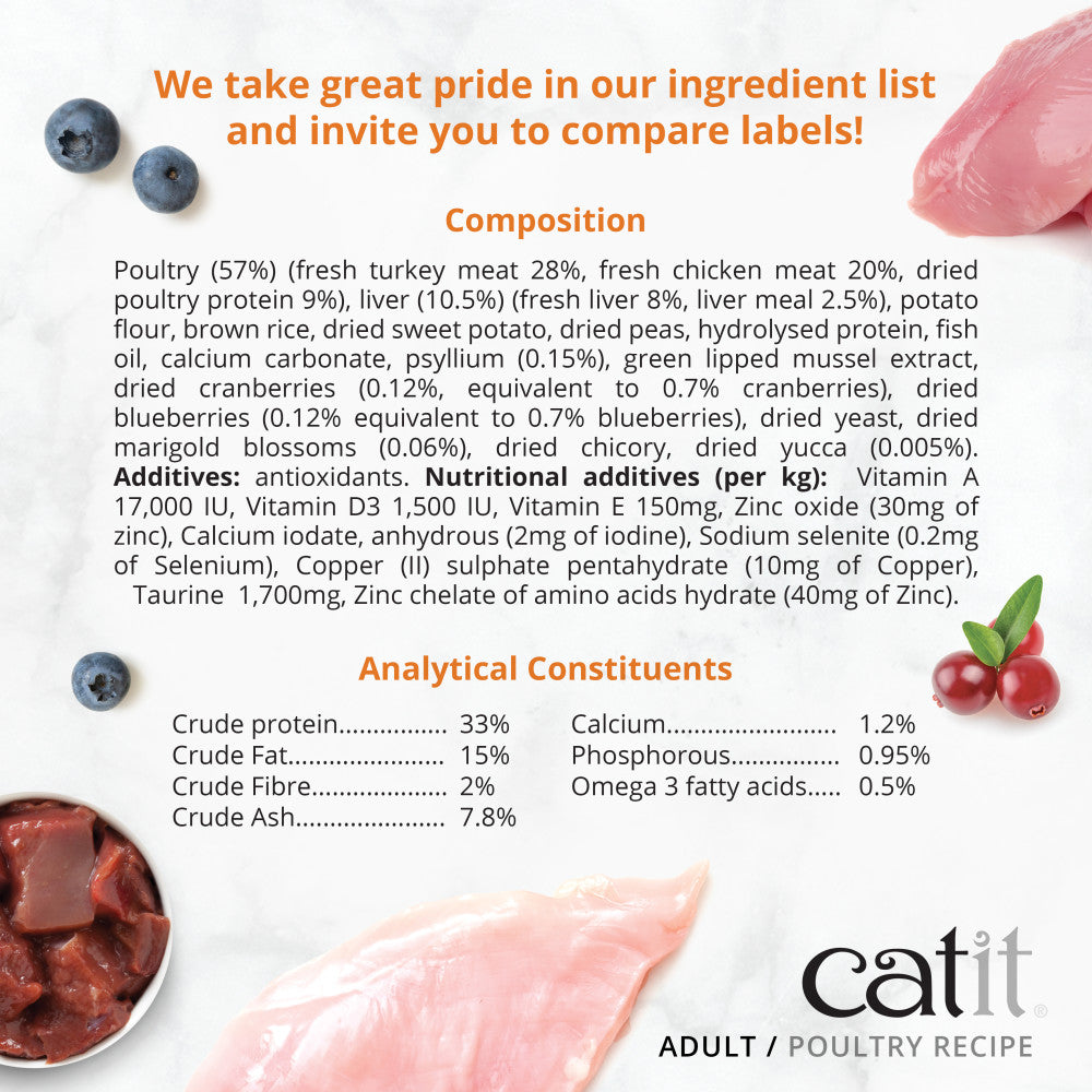 Catit Recipes Adult Poultry Recipe Cat Food