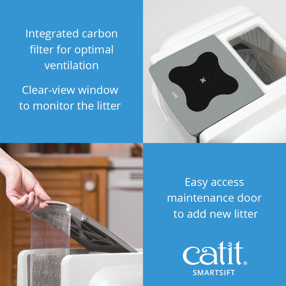 Catit Smartsift Litter Box with Airsift Filter System