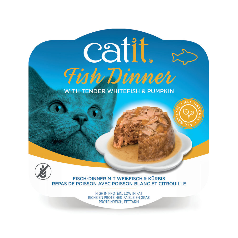 Catit Fish Dinner with Whitefish & Pumpkin