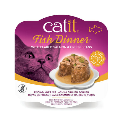 Catit Fish Dinner with Salmon & Green Beans