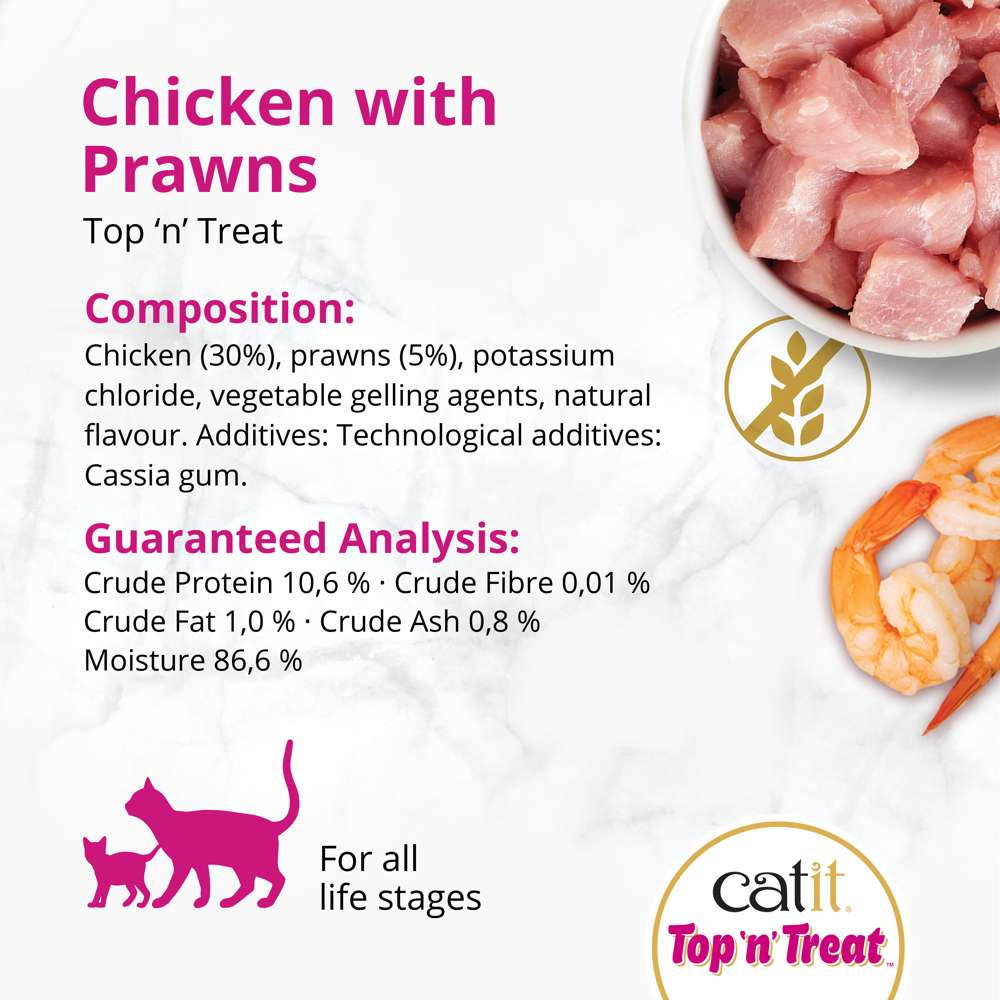 Catit Chicken Top 'n' Treat 8 Pack (24x60g)