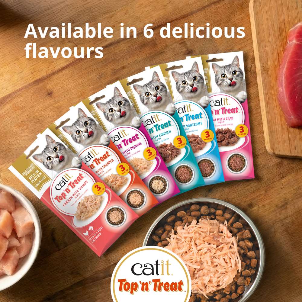 Catit Chicken Top 'n' Treat 8 Pack (24x60g)