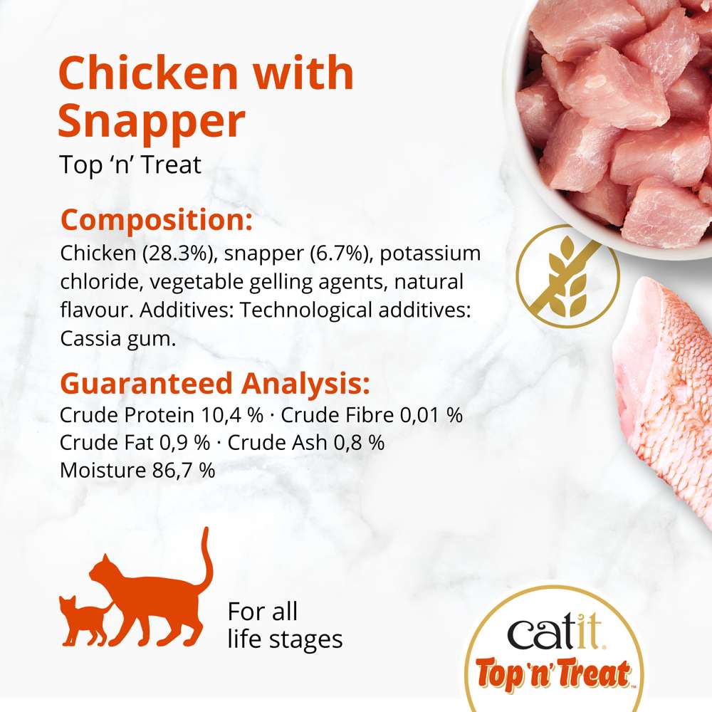 Catit Chicken Top 'n' Treat 8 Pack (24x60g)