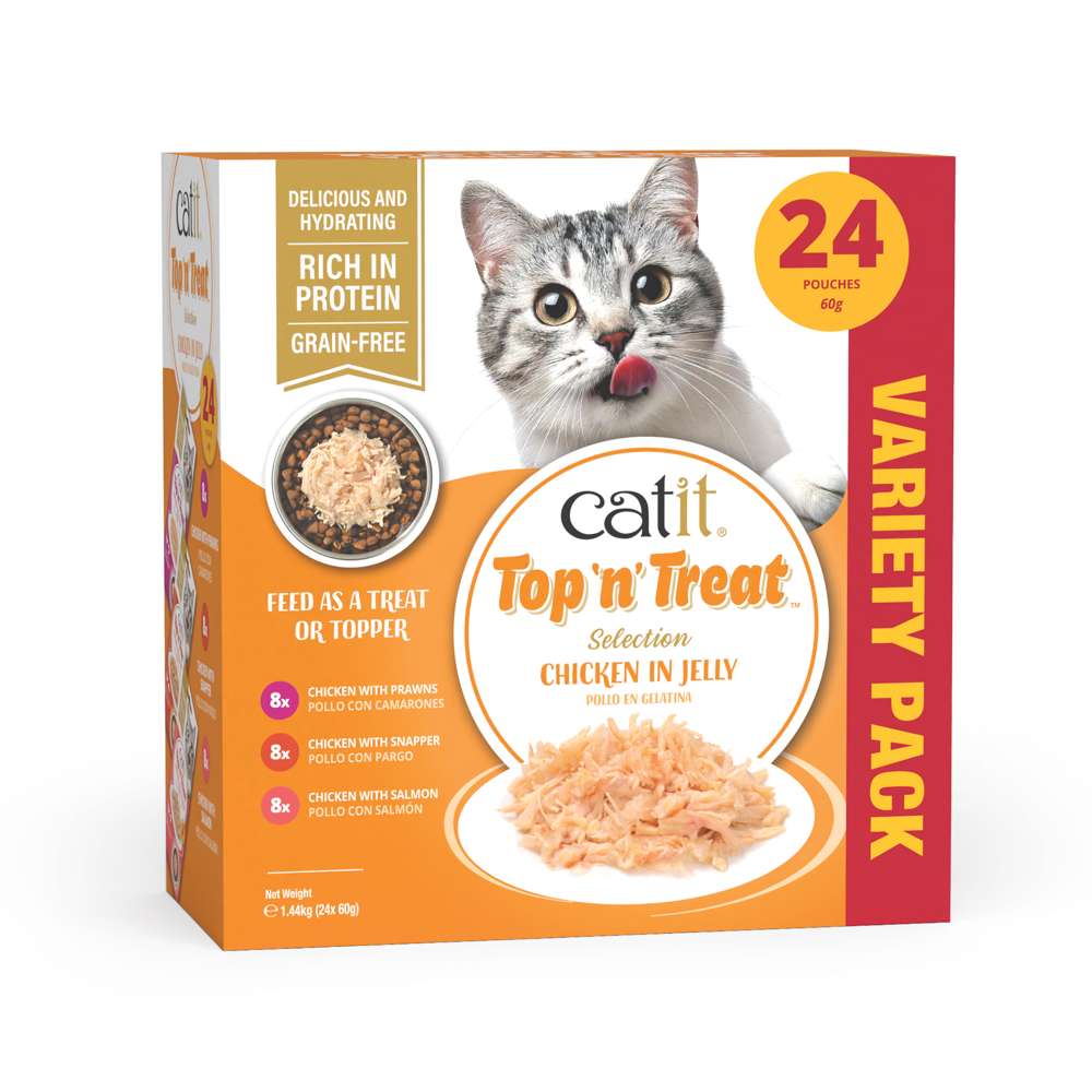 Catit Top 'n' Treat Variety Pack (24x60g)
