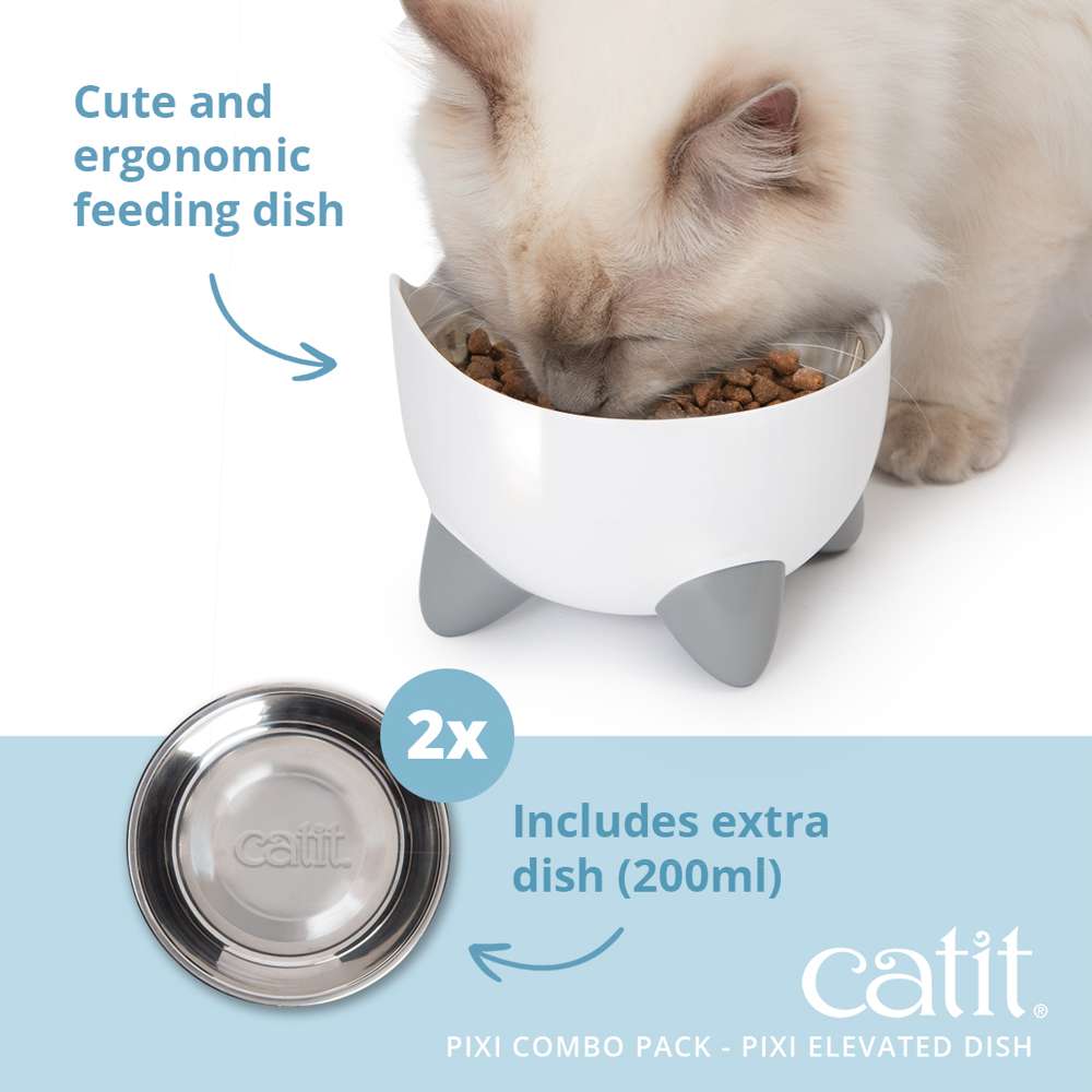 Catit PIXI White Fountain Combo Kit