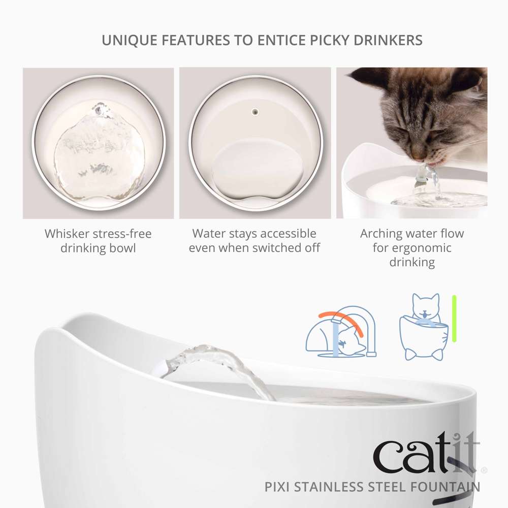 Catit PIXI Stainless Steel Fountain