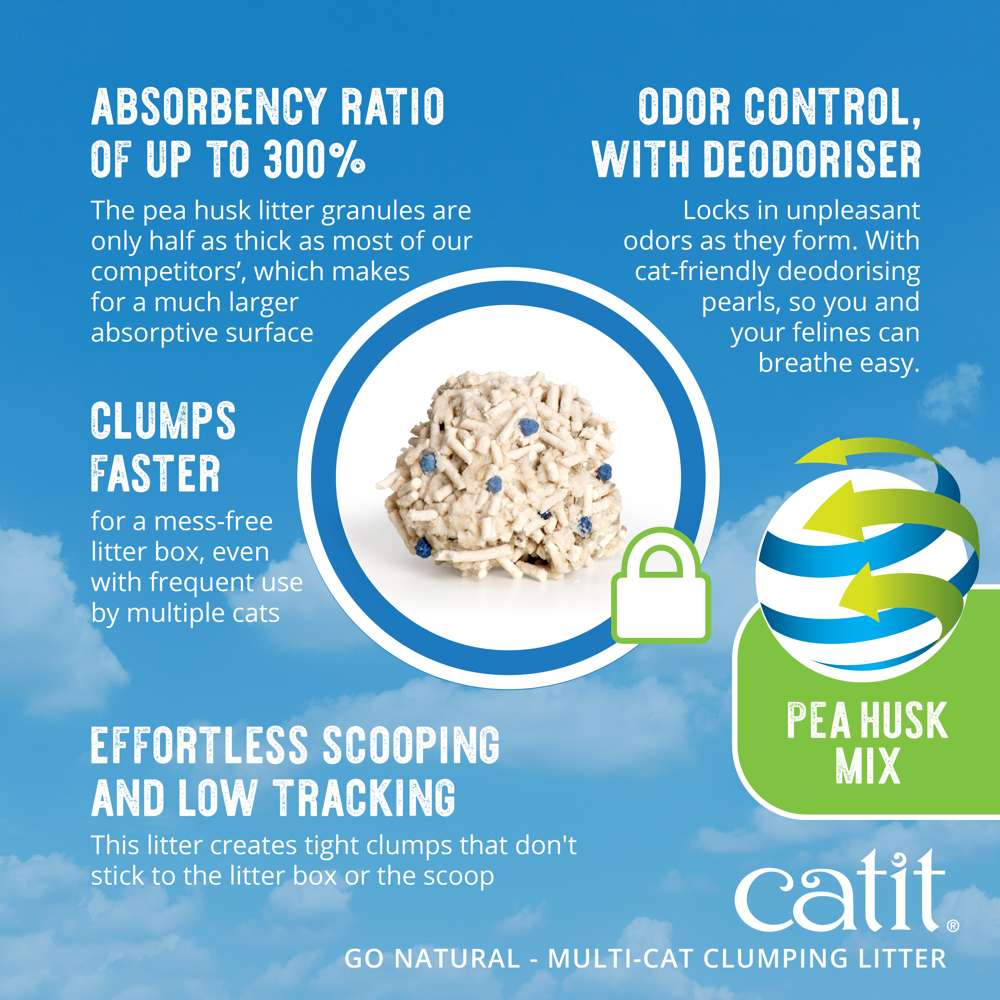 Catit Go Natural Vanilla Scented MultiCat Clumping Cat Litter