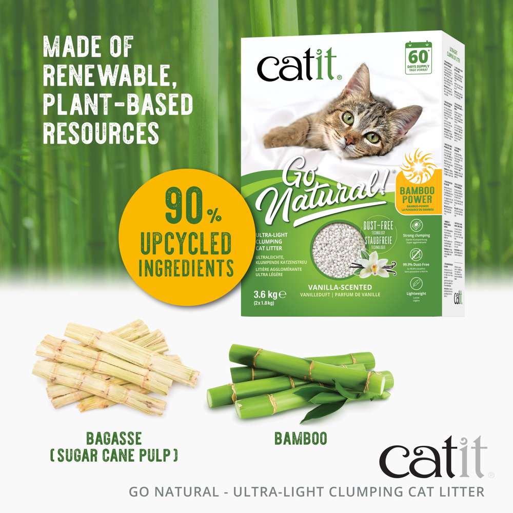 Catit Go Natural Vanilla Scented Ultra Light Clumping Cat Litter