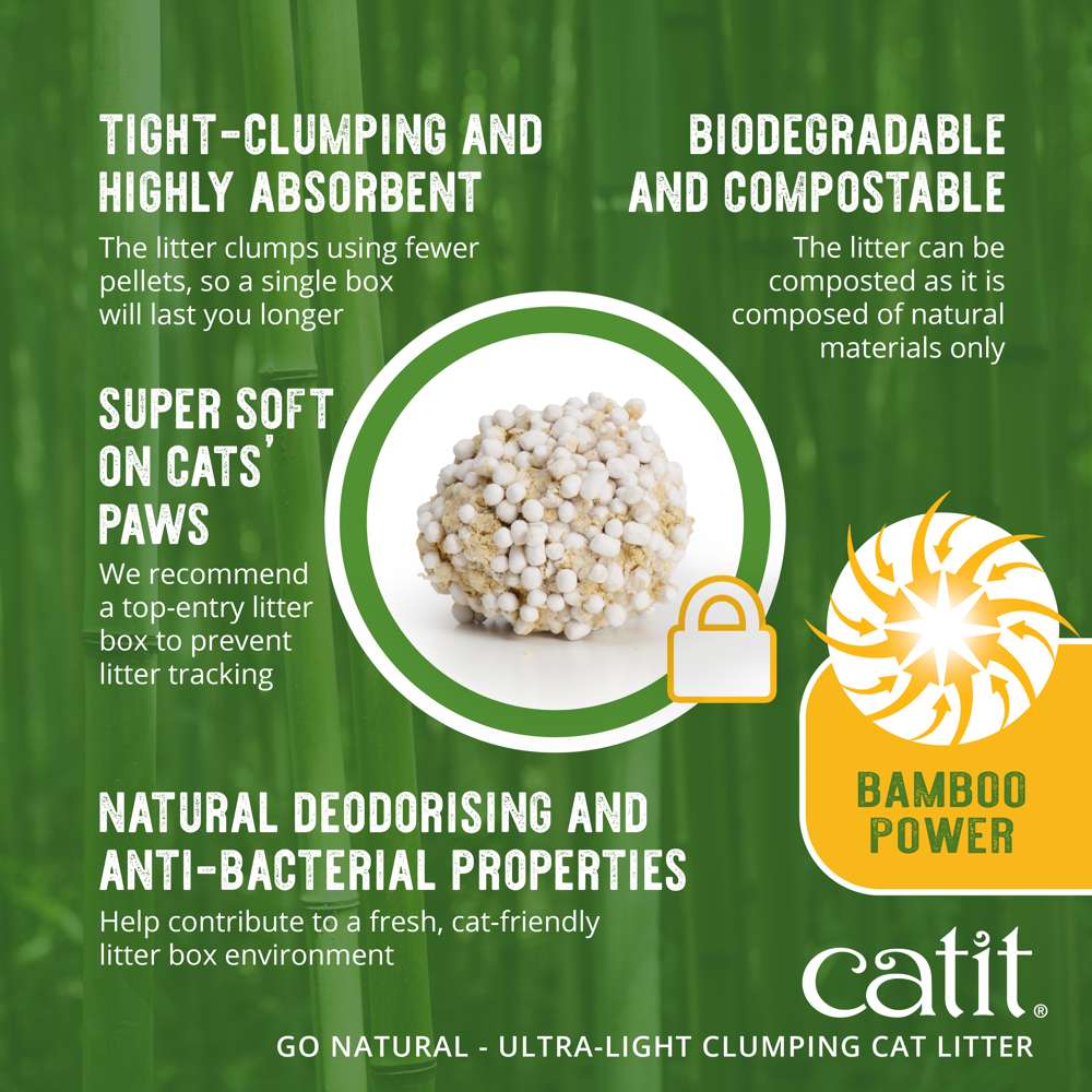 Catit Go Natural Vanilla Scented Ultra Light Clumping Cat Litter