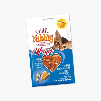 Catit Nibbly Wraps – Chicken & Anchovy Cat Treats