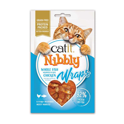 Catit Nibbly Wraps – Chicken & Anchovy Cat Treats