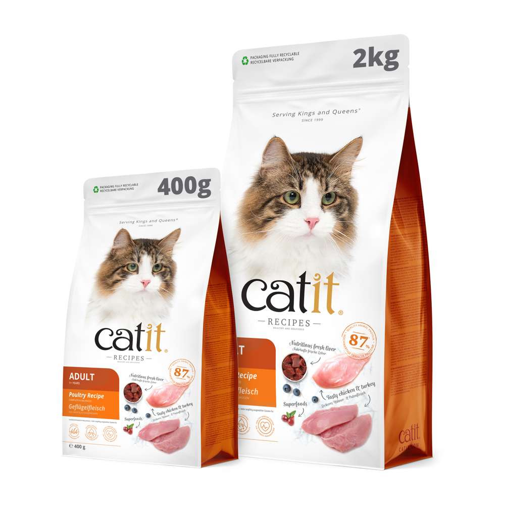 Recipes Poultry Dry Cat Food – For Fussy Cats – Catit UK