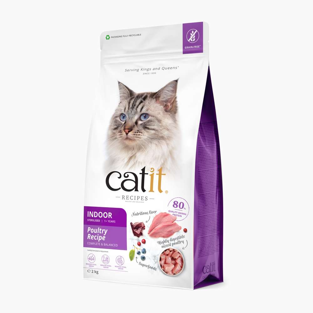 Catit Recipes Adult Indoor Poultry Dry Cat Food