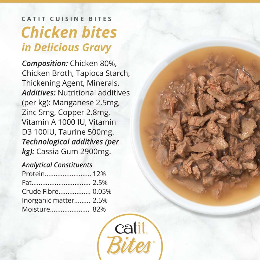 Catit Cuisine Meaty Bites in Gravy