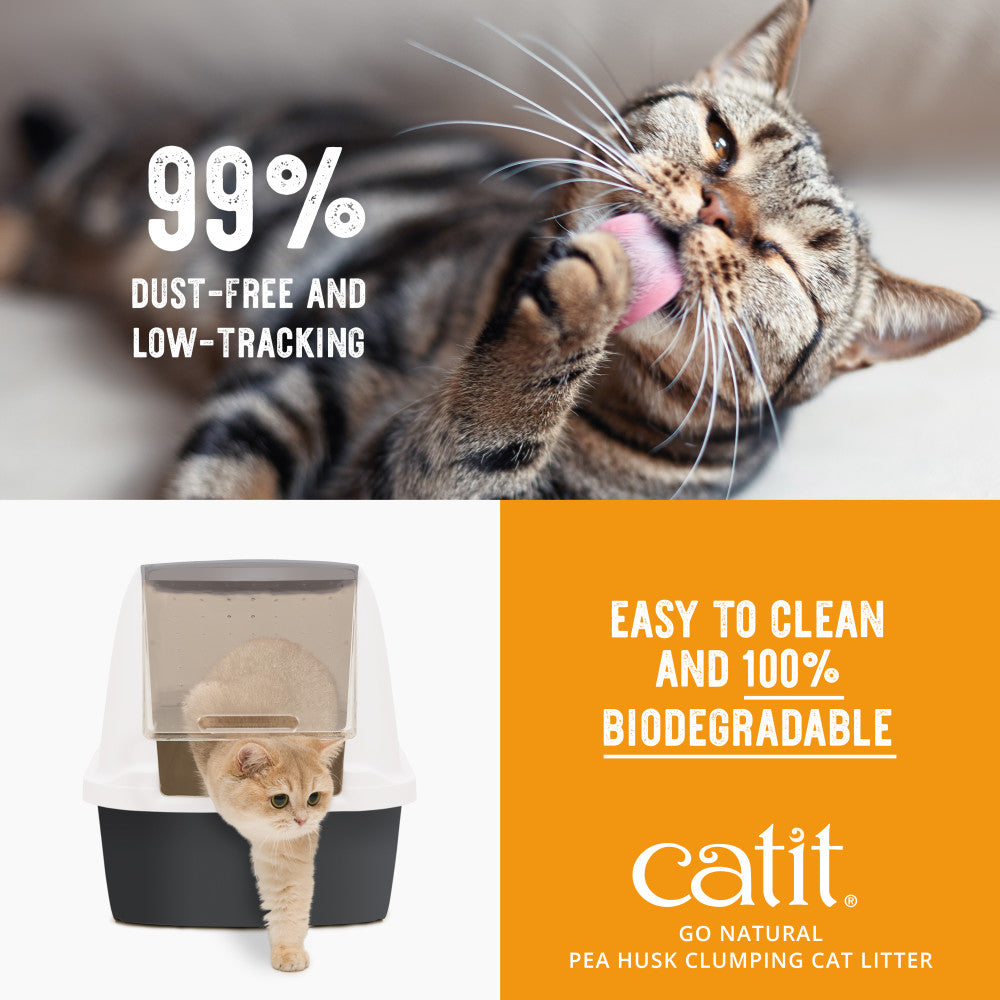 Catit Go Natural Pea Husk Clumping Cat Litter