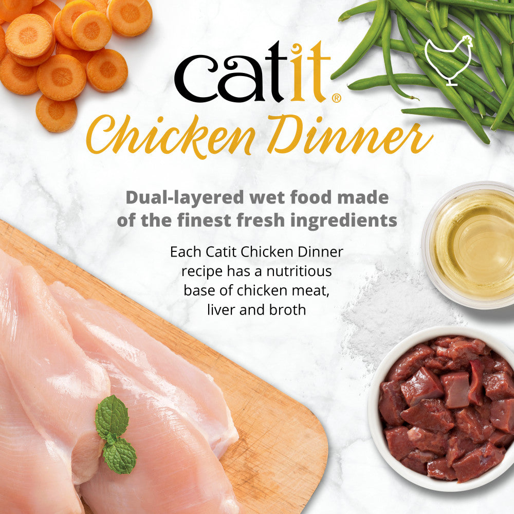 Catit Chicken Dinner with Tuna & Kale 6 Pack