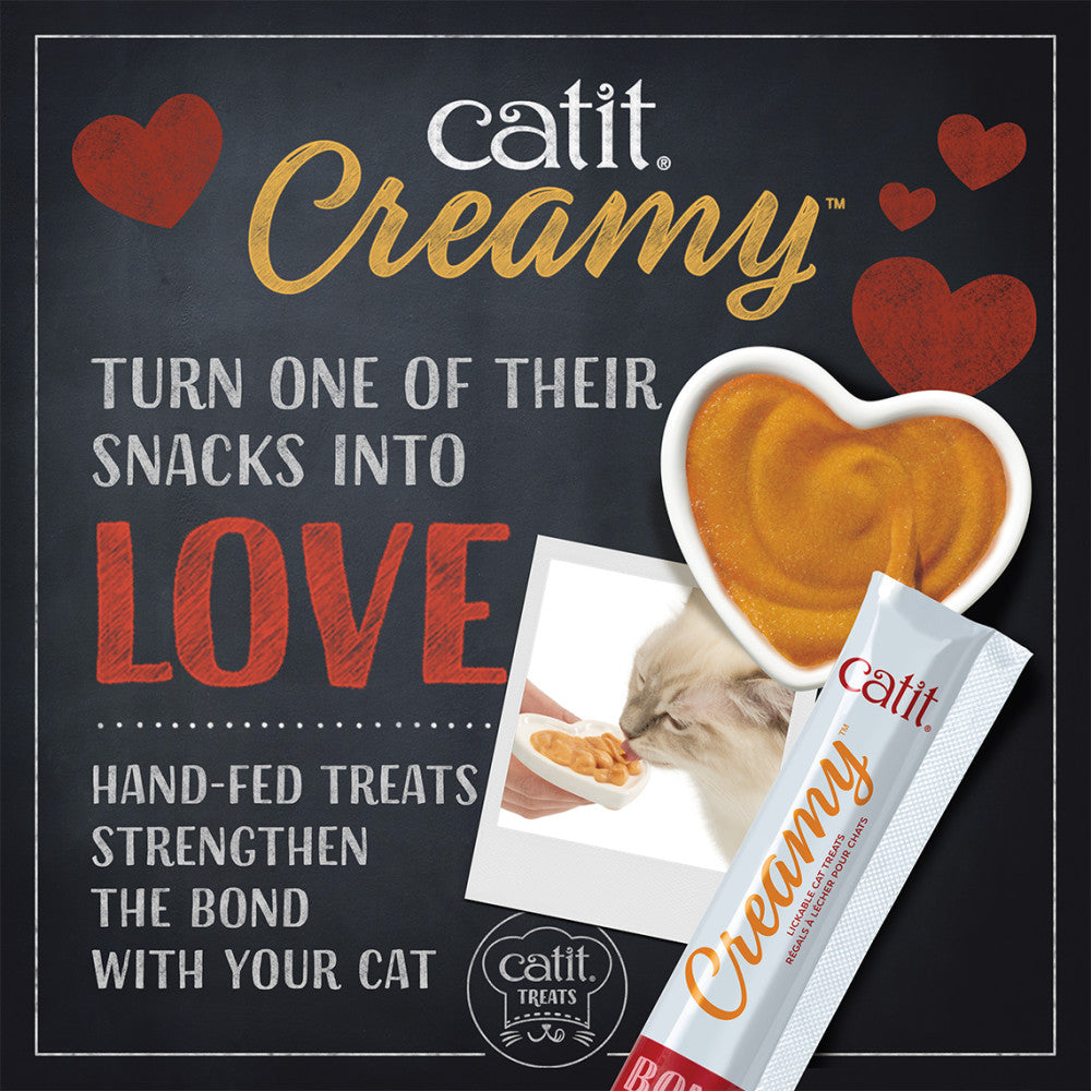 Catit Creamy Superfoods Cat Treats - 4 Pack - Chicken with Coconut And Kale