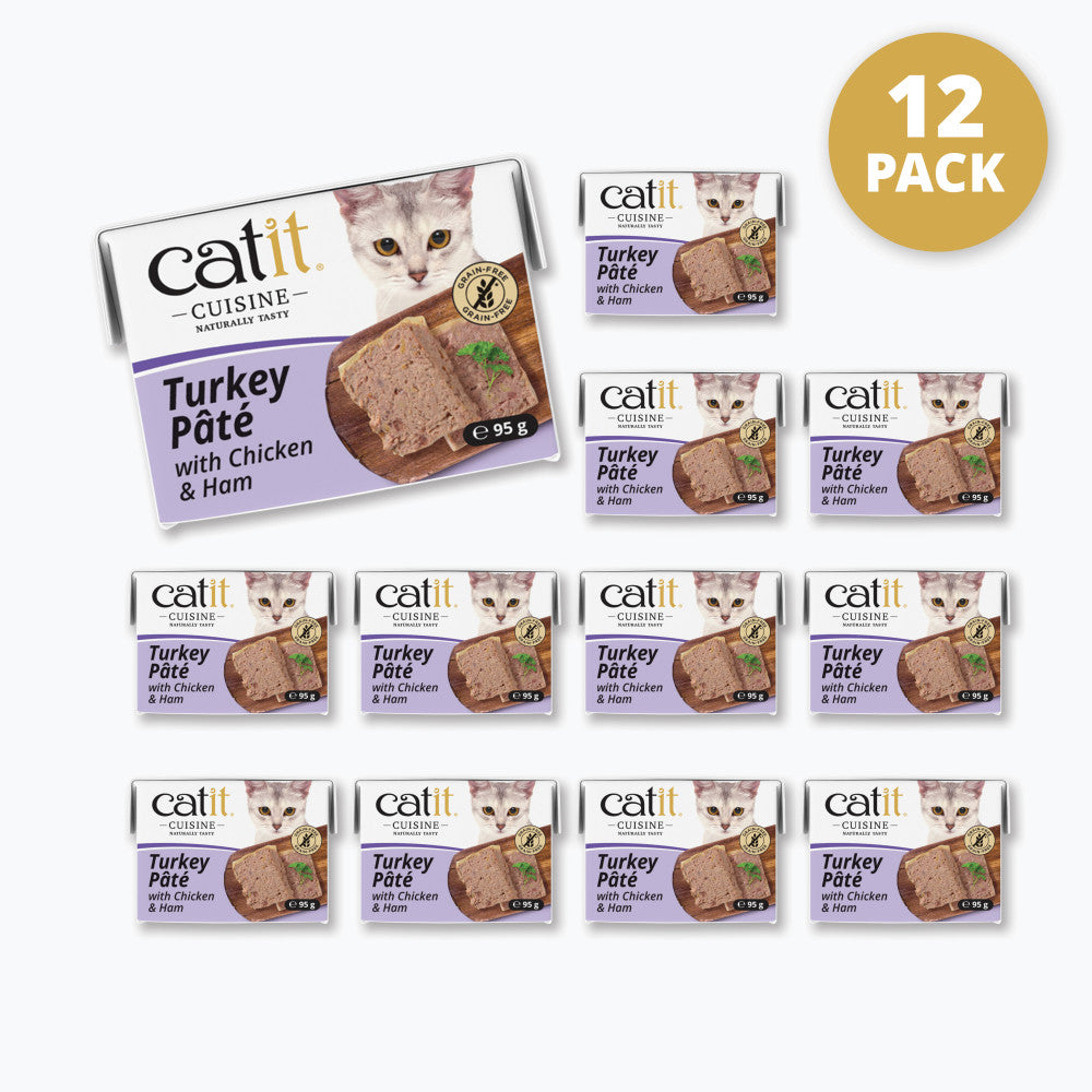 Catit Cuisine Turkey with Chicken & Ham Pâté 12 Pack