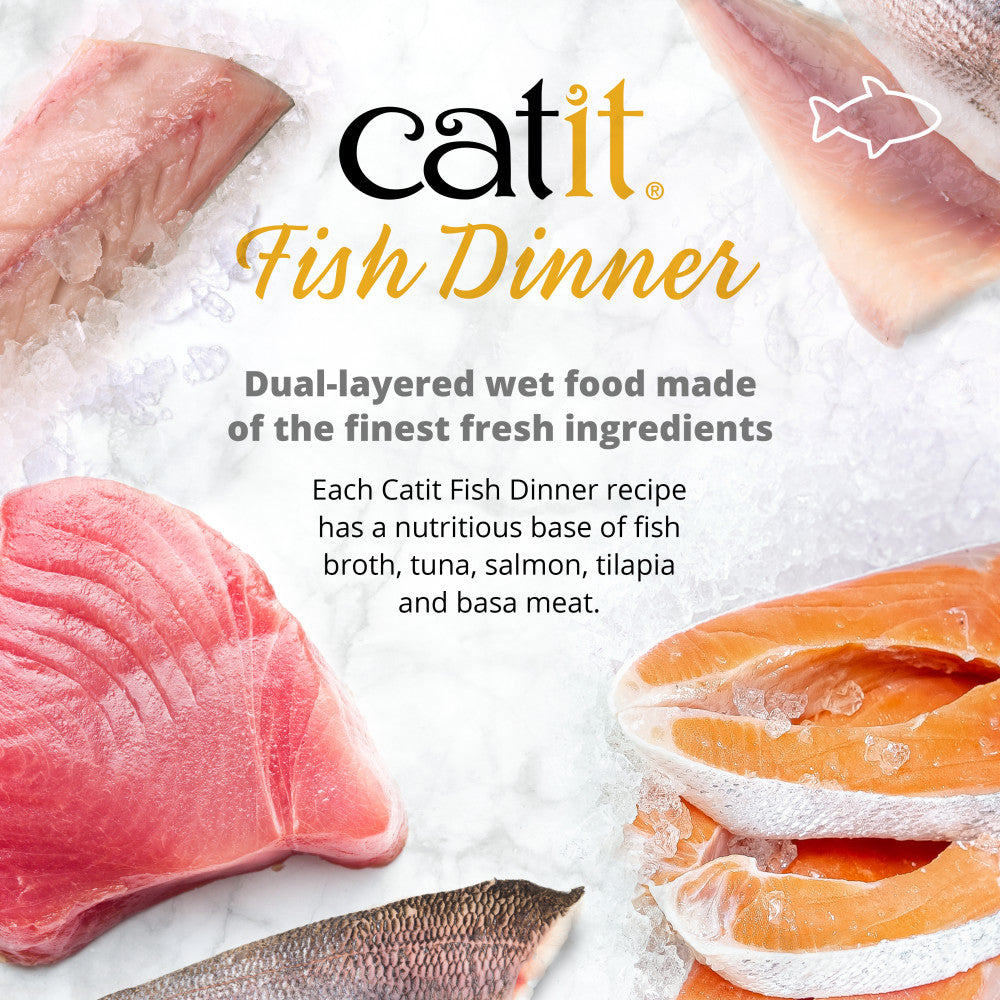 Catit Fish Dinner with Whitefish & Pumpkin