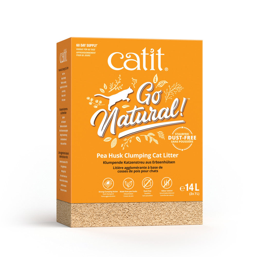 Catit Go Natural Pea Husk Clumping Cat Litter