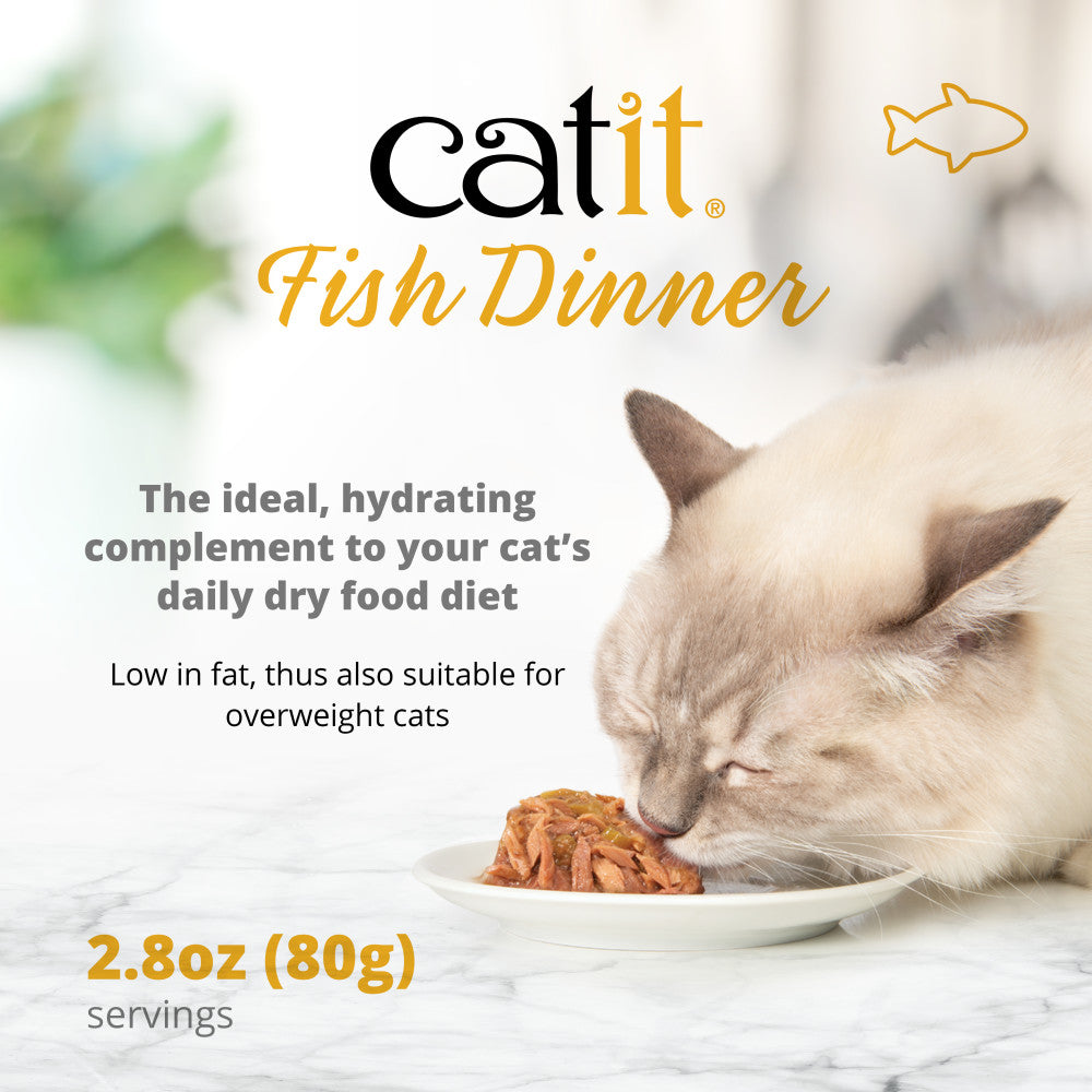 Catit Fish Dinner with Tuna & Carrots 6 Pack