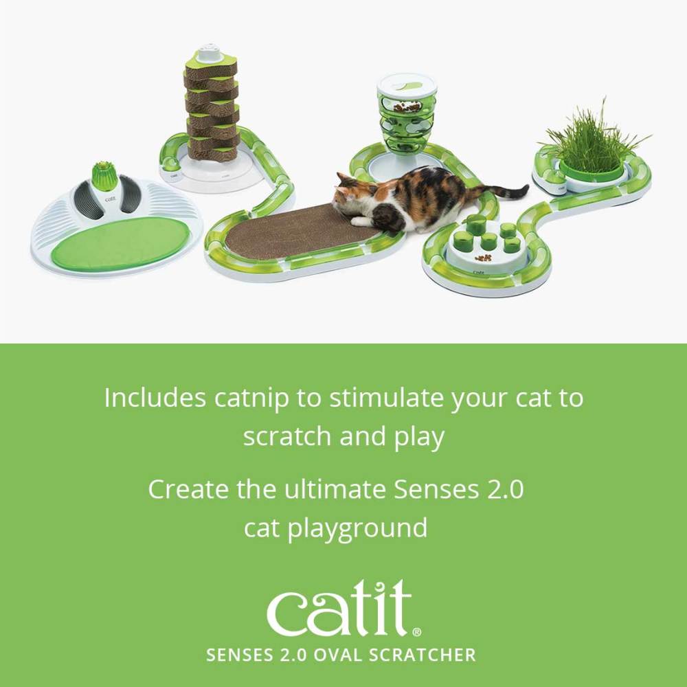 Catit scratcher with store catnip