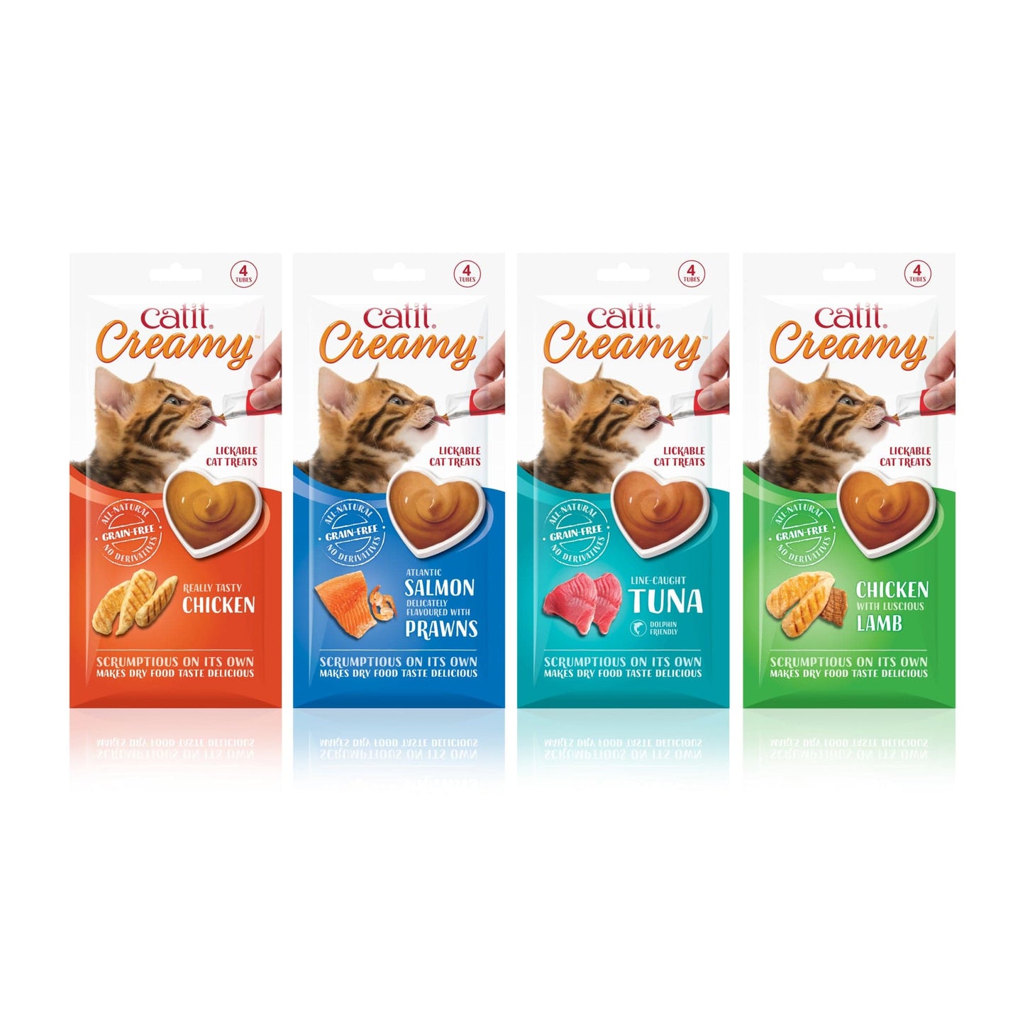 Catit Creamy Cat Treats - 4 Pack - Chicken