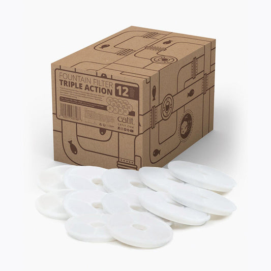 Catit Triple Action Filter - 12 Pack