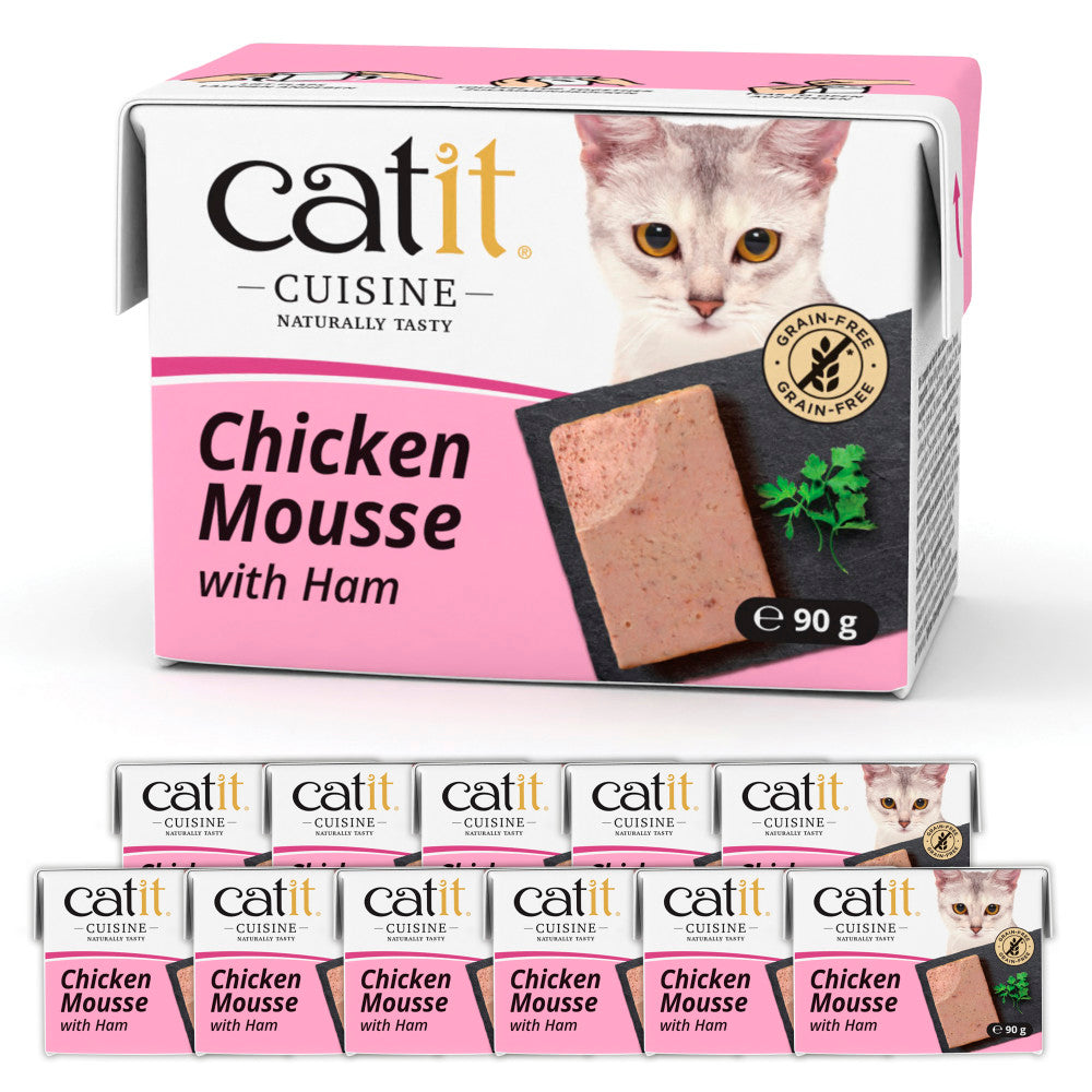 Catit Cuisine Chicken with Ham Mousse 12 Pack