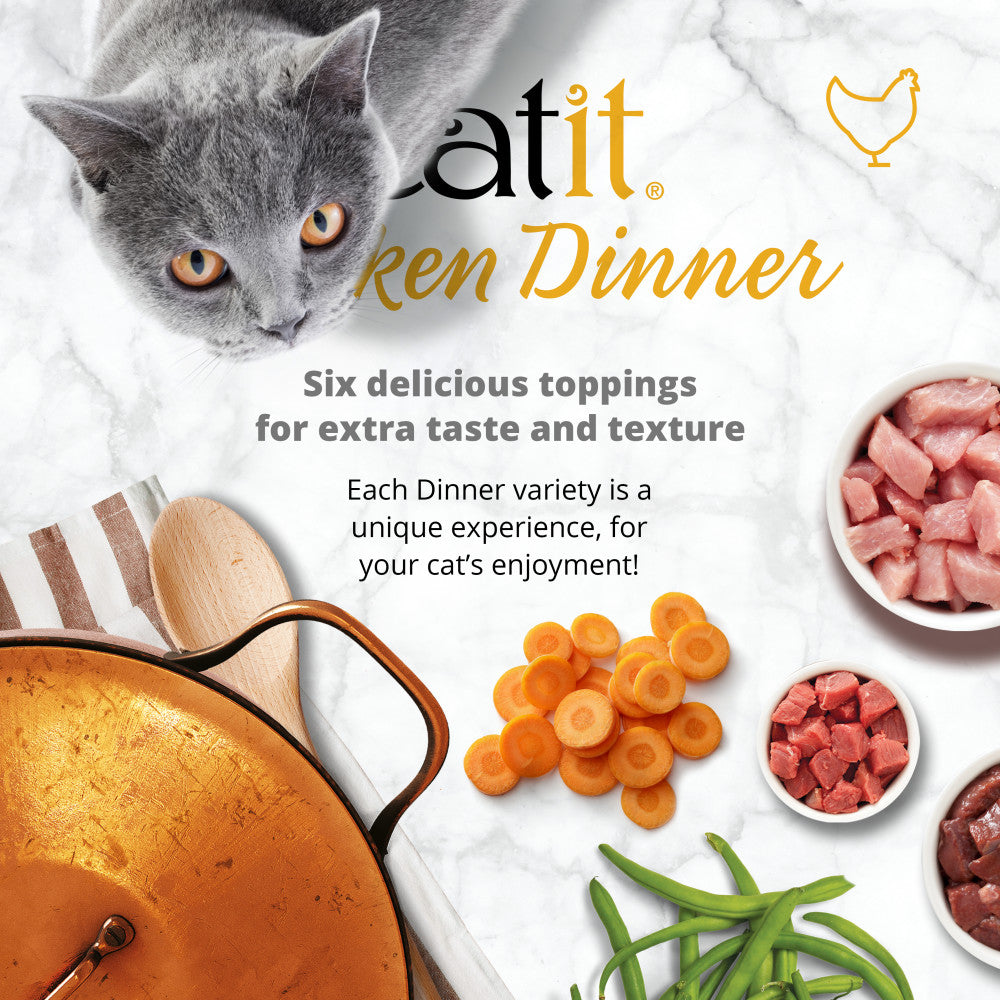 Catit Chicken Dinner with Salmon & Carrot