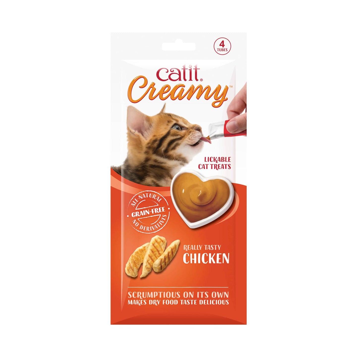 Catit Creamy Cat Treats - 4 Pack - Chicken