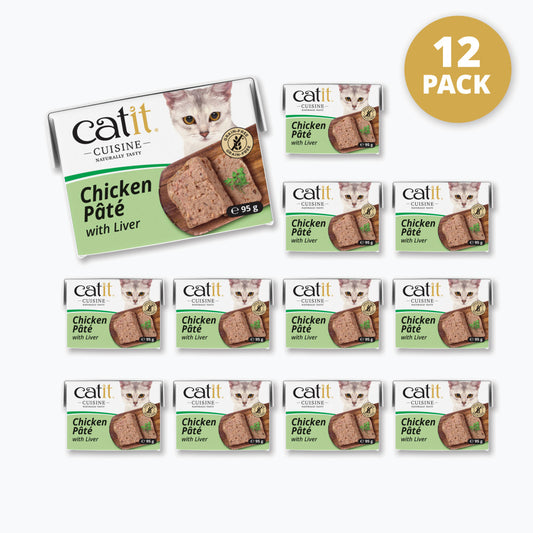 Catit Cuisine Chicken with Liver Pâté 12 Pack