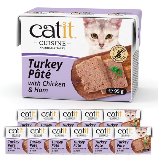 Catit Cuisine Turkey with Chicken & Ham Pâté 12 Pack